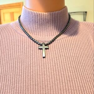 Jones New York Short Sleeve Mock Turtleneck 'Poor Boy' Sweater Size Medium